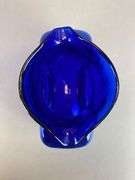 2014 Blenko Walter Blenko Signed Cobalt Textured Glass Double Pitcher