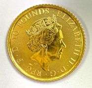2022 British 10 Pound Royal Arms 1/10 oz .999 Fine Gold Coin