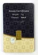 Istanbul Gold Refinery 1 Gram .999 Fine Gold Ingot/ Bar