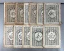 Set of 11 1864 National Portrait Gallery of Eminent Americans Issues