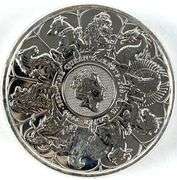 2021 Great Britain 5 Pound The Queens Beasts 2 oz .999 Fine Silver Coin