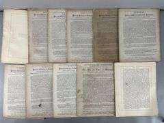 Set of 11 1864 National Portrait Gallery of Eminent Americans Issues