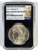 NGC Graded 1921 US $1 Morgan Silver Dollar Brilliant Uncirculated