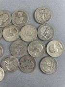 Group of 20 Washington Silver Quarters