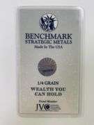 Benchmark Strategic Metals Merry Christmas 1/4 Grain .999 Fine Gold Ingot