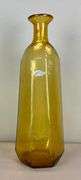 Blenko Amber Textured Paneled Glass Decanter