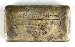 RARE EARLY HAND POURED Engelhard 10 oz. .999 Silver Ingot/ Bar
