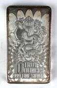 E Pluribus Unum 10 oz .999 Fine Silver Ingot/ Bar