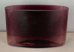 Blenko Amethyst Art Glass Vase