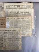 Group of 1840s - 1910s Assorted Newspapers