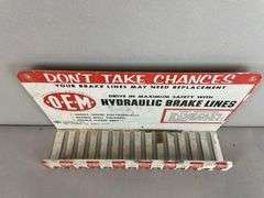 Vintage OEM Hydraulic Brake Lines Metal Advertising Display Rack ...