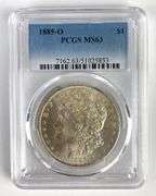 PCGS Graded 1885-O US $1 Morgan Silver Dollar MS63