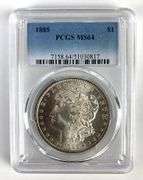 PCGS Graded 1885 US $1 Morgan Silver Dollar MS64