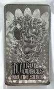 E Pluribus Unum 10 oz .999 Fine Silver Ingot/ Bar