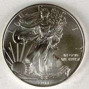 2011 US Mint American Silver Eagle 1 oz .999 Fine Silver
