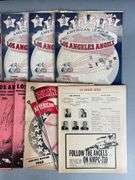 Group of Vintage Los Angeles Angels Programs and Scorebooks