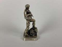 Gold Spartan Dont Tread On Me-Seal P .9 oz .999 Silver Figure