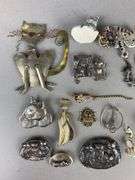 Group of Cat Jewelry Items and More