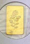 PAMP Suisse Rosa 1 Gram .999 Fine Gold Ingot/ Bar
