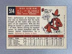 1959 Topps Bob Gibson #514 Rookie