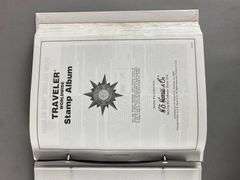 Traveler Stamp Album with Assorted Stamps