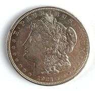 1921-D US $1 Morgan Silver Dollar