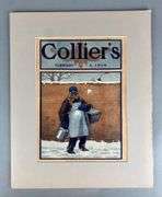 1904 Colliers Roger Black Man Snowballs Advertising Sign
