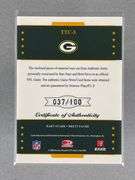 2006 Leaf Limited Team Threads Jerseys Bart Starr and Brett Farve 37/100