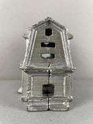 Antique Cast Iron Colonial House Bank