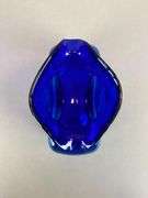 2014 Blenko Walter Blenko Signed Cobalt Textured Glass Double Pitcher