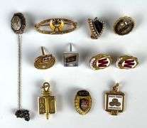 Group of 11 10K Gold Pins