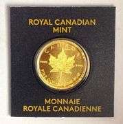 Royal Canadian Mint 1g Maple Leaf .999 Fine Gold Round