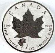 2017 Canada $5 Maple Leaf with Cougar Privy 1 oz .999 Fine Silver Coin