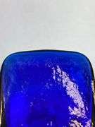 2014 Blenko Walter Blenko Signed Cobalt Textured Glass Double Pitcher