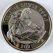 2021 Great Britain 2 Pound The Valiant 1 oz .999 Fine Silver Coin