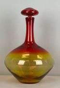 Blenko Style Amberina Glass Decanter