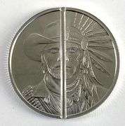 1 Oz .999 Silver Western Warrior Divisible Round