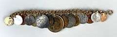 Assorted Coin Charm Bracelet
