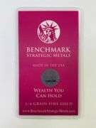 Benchmark Strategic Metals 1/4 Grain .999 Fine Gold Ingot