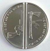 1 Oz .999 Silver Western Warrior Divisible Round