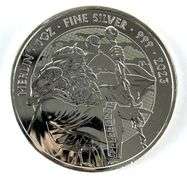 2023 Great Britain 2 Pound Merlin 1 oz .999 Fine Silver Coin