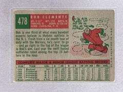 1959 Topps Roberto Clemente #478