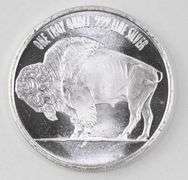 Buffalo Design 1oz. .999 Fine Silver Round