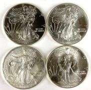 Group of 4 American Silver Eagle