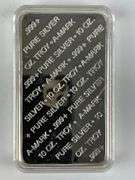 A-Mark 10 oz .999 Fine Silver Ingot/ Bar