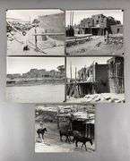 Group of 5 1920s New Mexico Taos Pueblo Community Photographs