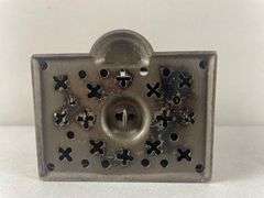 Antique J and E Stevens Cast Iron Roof Bank