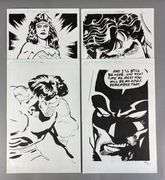 Group of 4 Signed Original Comic Book Artworks