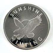 Sunshine Minting Eagle 1 oz .999 Fine Silver Round