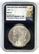 NGC Graded 1889 US $1 Morgan Silver Dollar MS63